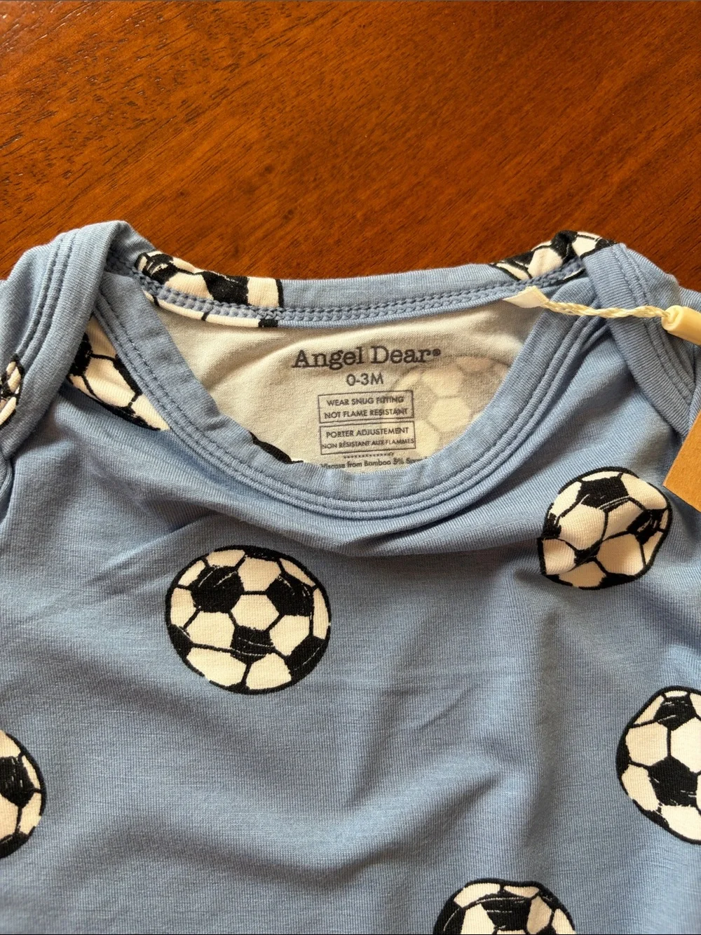 NWT Angel Dear Blue Soccer Bodysuit